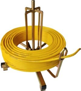 Folding wire spool rack, Floor or Stud Mounted ，new cable dispenser, Electricians tools suitable for Romex wires