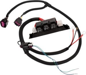 674-00923 Dual Speed Electric Fan Control Wiring Harness Kit Compatible with Silverado Avalanche Suburban Tahoe Sierra Yukon Stand Alone Electric Fan Harness