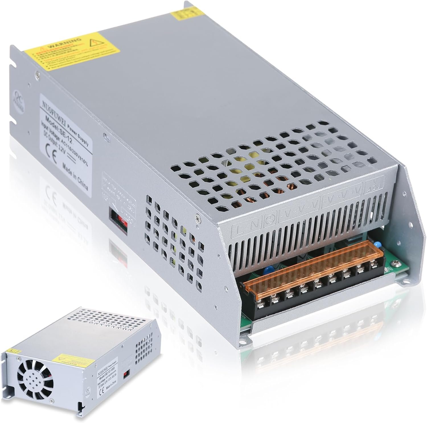 DC 48V 25A 1200W Power Supply Adapter 110V AC to 48V DC Converter 25A 1200W Power Supply for Drive Sensor Lamp Meter Controller Servos Electric Motor