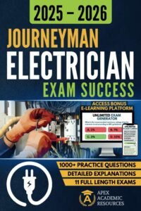 Journeyman Electrician Exam Success: Electrical License Exam Prep: 1000+ Practice Questions, Detailed Explanations, Full-Length Exams - All-in-one NEC ... Prep Study Guide (Apex Academic Exam Success)